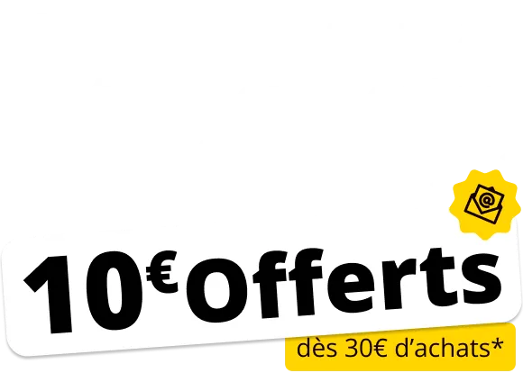 Inscrivez-vous à notre newsletter et recevez 10€ offerts dès 30€ d'achats